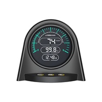 AUTOOL-medidor de velocidad de motor X70 OBD, medidor de RPM/temperatura del motor/batería, alarma de voltaje, medidor multifuncional, código de Error claro