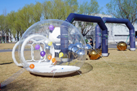 Vente directe d'usine Kids Party Clear Dome Balloon Outdoor Garden Bulle gonflable Bounce House
