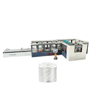 FEXIK fabrika özelleştirilmiş mutfak havlusu rulo sarma paketleme makinesi tuvalet kağıt rulosu paketleme ekipmanları