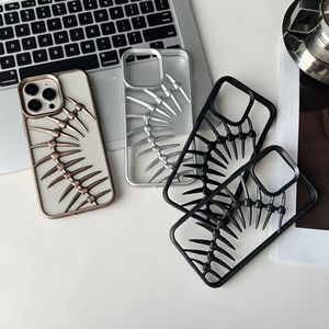 Coque de téléphone 3D en os de poisson évidée, ultra-fine, à dissipation thermique, anti-rayures, cadre nu, pour <span class=keywords><strong>iPhone</strong></span> 16 Pro Max – Meilleure vente - Product Image 6