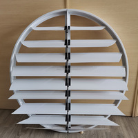 Vente chaude PVC Gravité Persienne Ventilateur D'échappement Obturateur Poule Maison Équipement D'élevage Horizontal pour Entrepôts