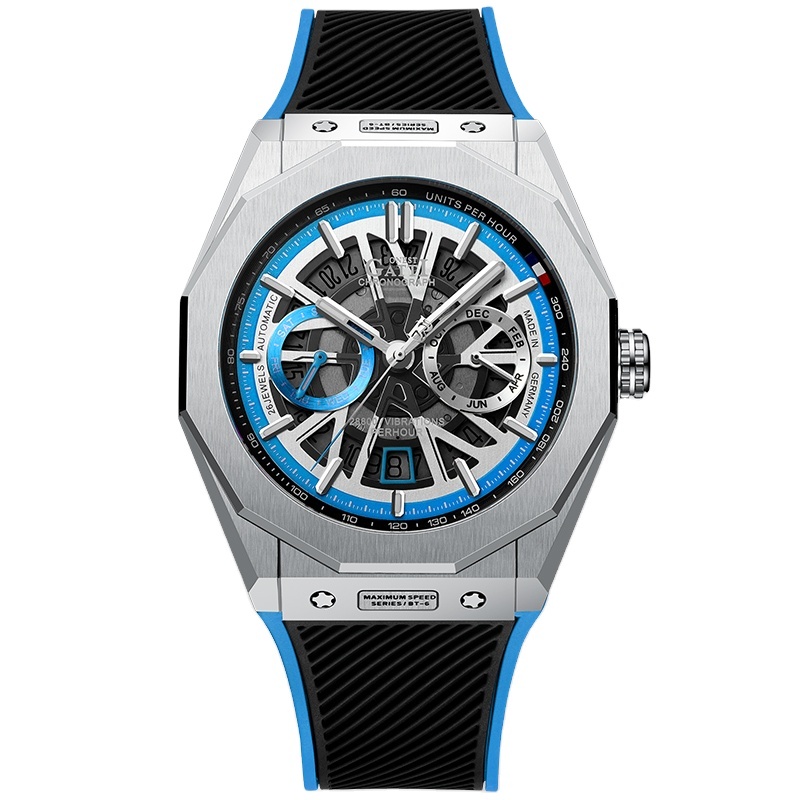 El Rey es la velocidad de alta calidad de acero inoxidable de cuerda automática de reloj para hombres con