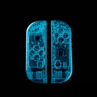 Cangkang Transparan Pengganti untuk Pegangan Kiri dan Kanan N Switch untuk Joy Cons Crystal Cover Case