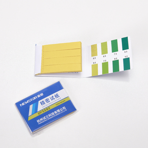 Suministro de fábrica Papel de prueba especial <span class=keywords><strong>pH</strong></span> 5,5-9,0 80 tiras/libro Mida la acidez y la alcalinidad de la solución. - Product Image 1