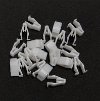 Nouvelles pinces de fixation universelles Huoshen en plastique PA6 blanc flexible en forme de V avec boucle élastique pour tableau de bord de véhicule