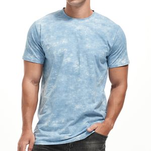 เสื้อยืดผู้ชายแนวกรันจ์ย้อนยุคพิมพ์ลายเฮฟวี่เวทโลโก้ออกแบบได้ตามต้องการ - Product Image 1