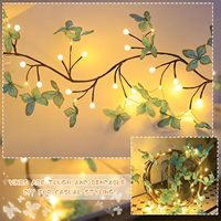 TSINYE 1.6 M72LEDs LED Wasserdichte Willow Vine Lichterketten 72LED Künstliche Pflanze Ast Wand leuchte für Weihnachts dekoration