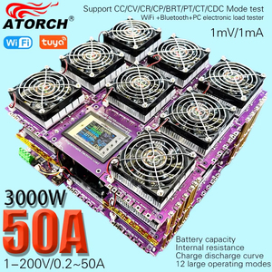 DLW-3000W DC1-200V WiFi Tuya Electronic Load Indicator <b>Battery</b> <b>Tester</b> Car Pack Capacity Monitor Checker Charging Tools 50A L243 - Product Image 3