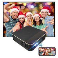 Projecteur LED DLP Android WiFi Extérieur pour Enfants, Mini Cadeau, Home Cinéma, Smartphone 5G, Batterie Intégrée, Idéal pour le Dropshipping