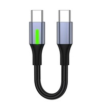 Câble USB-C court 60W 25cm 50cm, câble de charge rapide et de transfert de données USB-C vers USB-C pour iPhone 15 16 17 Pro Max, tablette, batterie externe