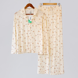 Cha Mẹ-Con Xuân Thu Bé Trai Bé Gái Bộ Đồ Ngủ Cho Bé Phù Hợp Với Tencel Modal Trẻ Em Dài Tay Body In Hình Người Lớn Bộ Quần Áo - Product Image 2