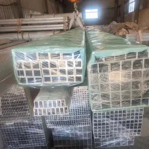 Pipa persegi aluminium berbentuk produksi pabrik 2x2 200x200 tabung persegi aluminium 150mm