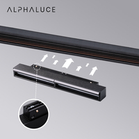 Grille de lumière à intensité variable moderne 48V, applique murale, système de lumière de piste magnétique, éclairage de piste à Led magnétique