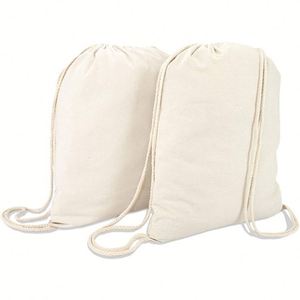 Bolsa de Lona Ecológica al por Mayor con Diseño de Doble Cordón, Logotipo Impreso Personalizado, Reutilizable para Almacenamiento y Regalos - Product Image 1