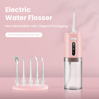 Hydropulseur Dentaire Électrique Intelligent Portable, 3 Modes, Rechargeable, Nettoyeur de Dents à Jet d'Eau