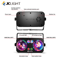 Projecteur d'effets lumineux LED 5 en 1 pour discothèque, télécommande, clubs, salle de karaoké, lumière stroboscopique laser, boule magique, lumière UV rouge verte, motif