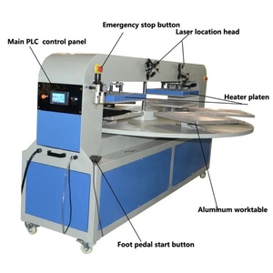 Customized Towel Fabric 6 Trays Dual Heater Platen Pneumatic Automatic Sublimation Heat Press Machine Digital Control Six - Product Image 5