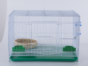 Kandang burung <span class=keywords><strong>cockatiel</strong></span> grosir untuk perjalanan, berbahan plastik jala dekoratif dengan nampan plastik - Product Image 3