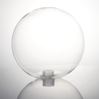 Cubierta de bombilla de iluminación de globo, rosca interna resistente al calor, Pyex, redonda, borosilicato, Ópalo, Bola de vidrio blanco, lámpara de sombra, G9
