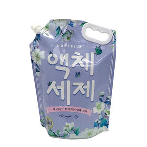 Acid Alkaline PE <b>Plastic</b> <b>Packaging</b> Security Oxygen Insulation Odorless Bag Stand Up Spout Pouch Custom Logo for Laundry Liquid - Product Image 5