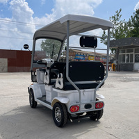Nouvelle Voiturette de Golf Électrique 3-4 Places Double Rangée 60V Véhicule de Loisirs Suspension Hydraulique Basse Vitesse pour Complexes et Parcs