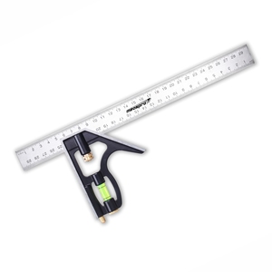 MEASPRO 12-Inch/300mm <strong>Combination</strong> <strong>Square</strong>/Carpenter <strong>Square</strong> Ruler with Zinc Handle - Product Image 1