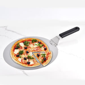 12 pollici in acciaio inox buccia per <span class=keywords><strong>Pizza</strong></span> antiscivolo manico per <span class=keywords><strong>Pizza</strong></span> trasferimento di strumenti di cottura facile conservazione torta strumento di cottura - Product Image 1