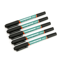 Marqueurs permanents à pointe ultra fine noire de 0,7 mm, stylos à pointe feutre fonctionnant sur le plastique, le bois, la pierre, le métal et le verre