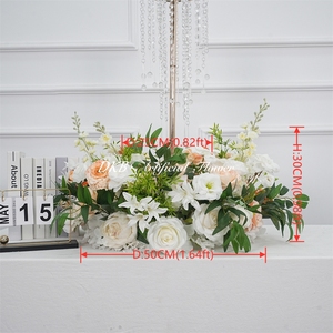 พวงดอกไม้งานแต่งงานคุณภาพสูงสำหรับตกแต่งโต๊ะกลางงานเลี้ยง - Product Image 2