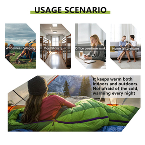 Nouveau Sac de Couchage en Polyester Imperméable en Forme d'Enveloppe, Toutes Saisons, Logo et Couleur Personnalisables pour le Camping en Plein Air, la Randonnée et les Siestes - Product Image 6