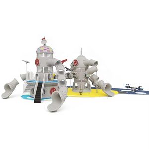Columpio de Plástico con Temática Espacial para Exteriores, Patio Trasero, Resistente <span class=keywords><strong>al</strong></span> Desgaste, Casa de Juegos, Tobogán Grande, Juego de Juegos Duradero para Exteriores, Zhejiang - Product Image 4