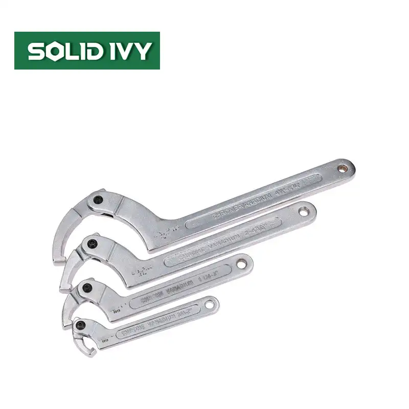 Manual Adjustable C Spanner C Hook Wrench Set 19-175mm For Slotted Retaining Rings 4pc