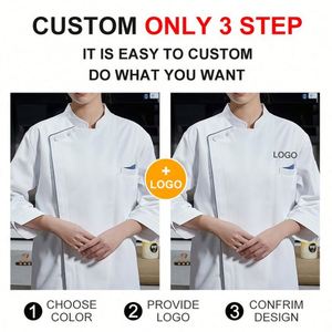 Chaqueta de Manga Larga para Restaurante Indio, Uniforme de Cocina para Hombre, Ropa de Chef - Product Image 4