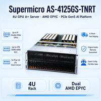 AS-4125GS-TNRT 4U Rackmount GPU Server Dual Socket 8 GPU 9 Slot PCIe 5.0 24 DIMM DDR5 untuk Pelatihan AI Deep Learning HPC