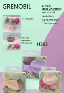 Set di spugne per trucco Grenobil H363, strumenti di bellezza lavabili per l'applicazione sul viso - Product Image 3