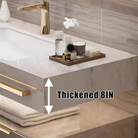 Meuble-lavabo suspendu de style moderne de luxe, résistant à l'eau, intelligent, pour salles de bain d'hôtel, avec lavabo de luxe