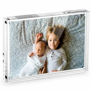 Cadres photo en acrylique par sublimation, transparents, A3, photo magnétique A4, vente en gros, fabricants personnalisés