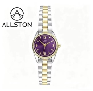 Reloj de Cuarzo Elegante y Sencillo de Lujo para Mujer, Bisel con Incrustaciones de Diamantes de Imitación, Marcadores de Hora con Diamantes, Correa de Acero Inoxidable, a la Moda - Product Image 4
