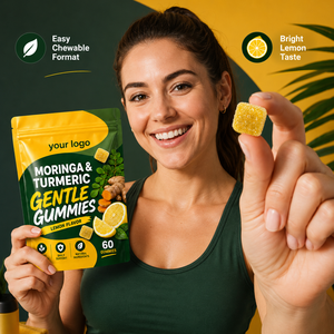 Fórmula Personalizada, Bajo MOQ, Muestreo Rápido, Base de Pectina Vegana, Apoyo Diario Suave, Nutritivo, Rico en Antioxidantes Superleaf, Sabor Cítrico de Limón Mori - Product Image 4