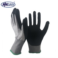 NMSAFETY 18 jauge ultra lumière Flex de sable finition résistant aux coupures niveau E,A5 gants CE EN388 4X43E