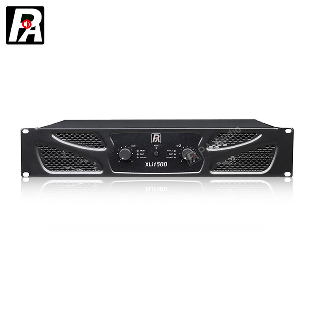 Professional 2-Channel 550W*2 Class H Power Amplifier XLR 8ohm Impedance 20Hz-20KHz Frequency Response 2U for Speaker