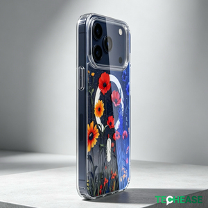 Custodia Techease di Lusso in TPU+PC Floreale Magnetica Impermeabile Antiurto per 17 Pro Max e /Google <span class=keywords><strong>Wind</strong></span> Chime Anti-ingiallimento - Product Image 5