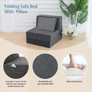 Kursi lipat dalam ruangan, tempat tidur <span class=keywords><strong>Sofa</strong></span> tunggal lantai dapat dilipat, satu untuk ruang tamu - Product Image 3