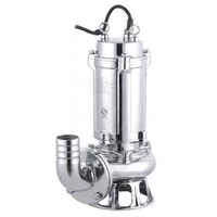 Pompe submersible pour eaux usées en acier inoxydable moulé de précision série WQ 304/316L pour eaux usées chimiques