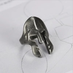 Anillos Vikingos para Hombre de Acero Inoxidable, Diseño de Casco de Guerrero Espartano, Estilo Retro, Joyería al por Mayor, Dropshipping - Product Image 2