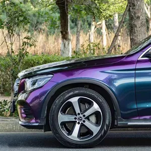欧霸工厂价格高级变色龙紫色迷人包装膜汽车包装乙烯基贴纸