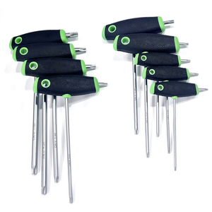 <b>T</b>-Handle Torx <b>Key</b> Driver Set T10 T15 T20 T25 T27 T30 T40 T45 T50 9pc Chrome Vanadium Steel - Product Image 4