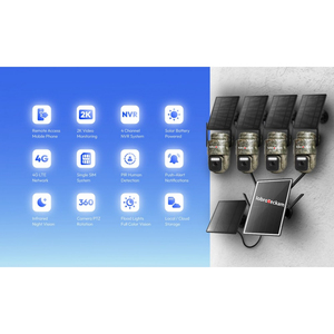 Stealth 2K Solarbetriebenes 4G Sicherheitskamera-Set in Tarnoptik Drahtloses Outdoor-CCTV-<span class=keywords><strong>System</strong></span> mit NVR-Hub Perfekt für Bauernhöfe & Jagd - Product Image 4