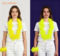Ensemble collier et bracelet fluorescent magenta pour fête, avec étoiles et rayures, décorations thème néon pour le cou et les poignets