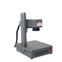 Mesin Penanda Laser Serat Desktop Huike untuk Pengukiran Jam Tangan Stainless Steel, Performa Stabil, Dukungan Grafik PLT/BMP
